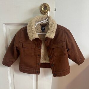 GAP Kids Brown Sherpa Jean Jacket